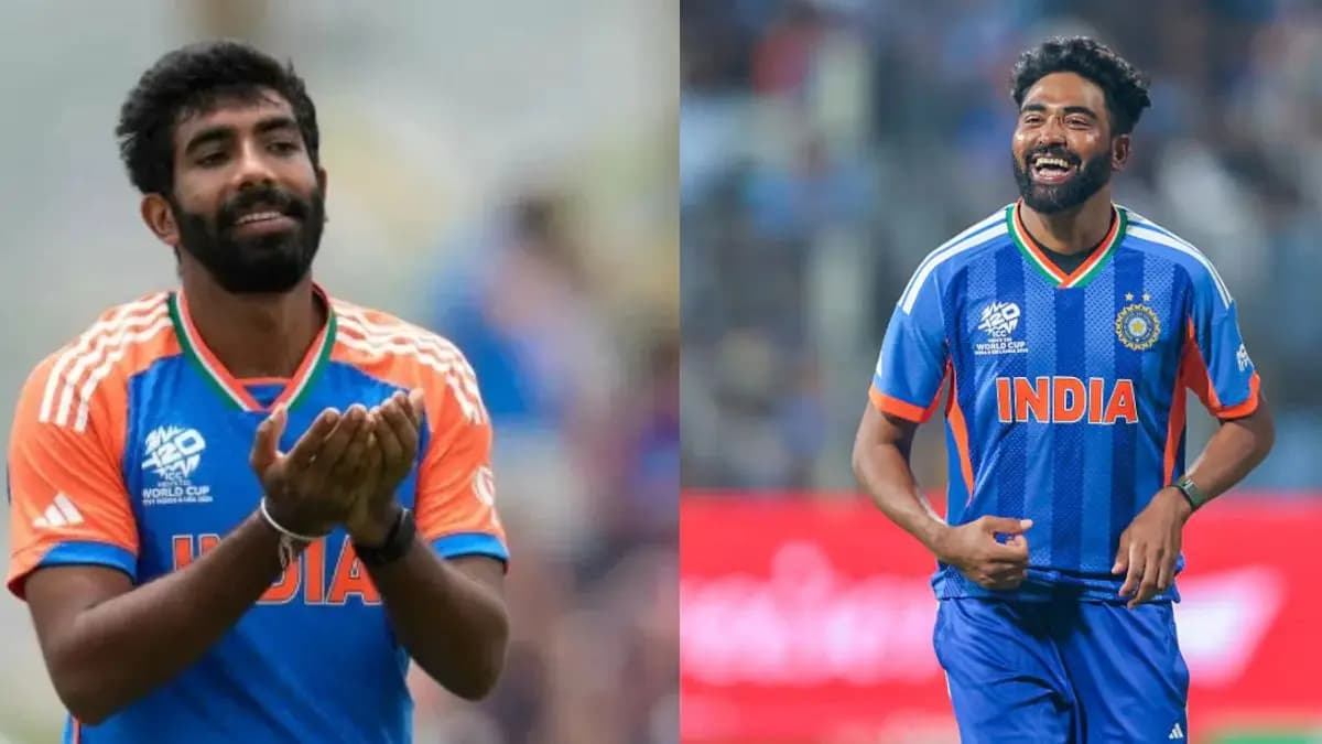 Jasprit Bumrah and Mohammed Siraj 