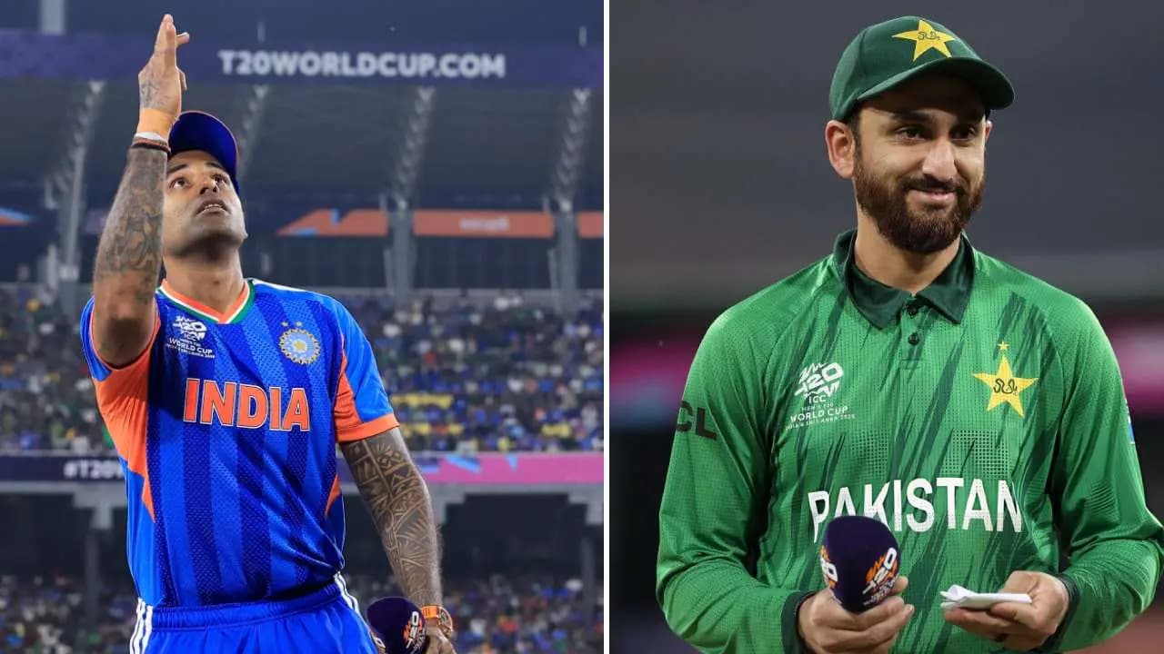 T20 World Cup Ind Vs Pak: Suryakumar Yadav did not shake hands with Agha Salman during Toss
