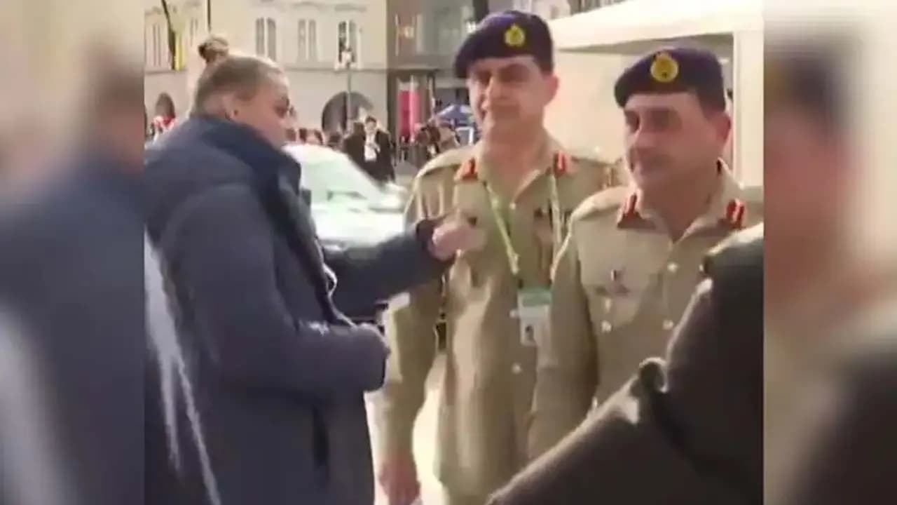 Pak army chief Asim Munir nearly stopped at Munich event watch viral video