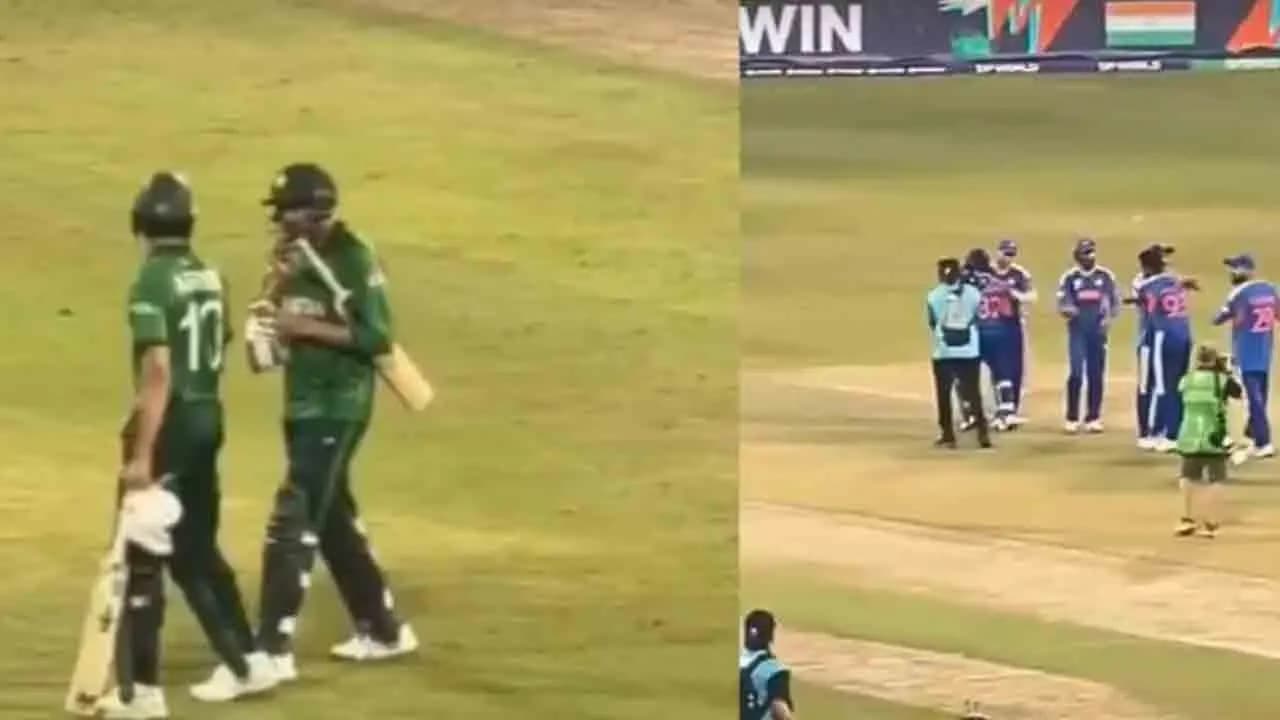 T20 World Cup: Viral video shows Pakistan players wait to shake hands with India after Colombo defeat
