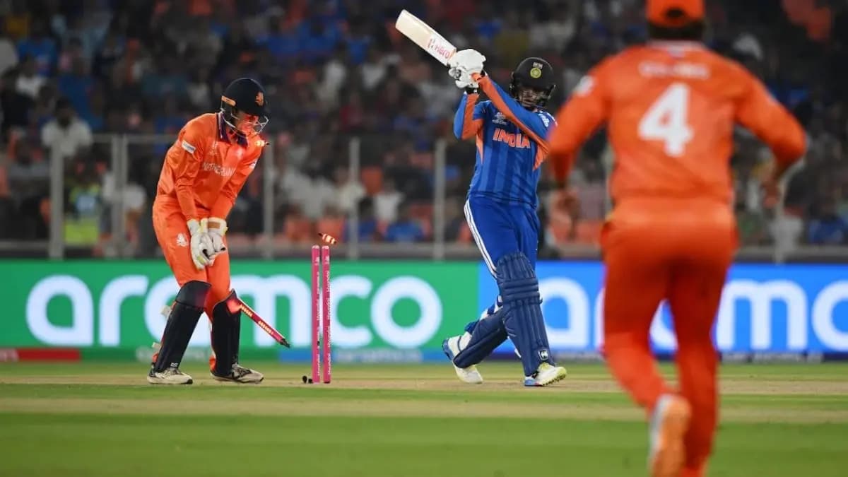 T20 World Cup 2026:Abhishek Sharma wears Mohammed Sirajs jersey hoping for change in luck but failure continues