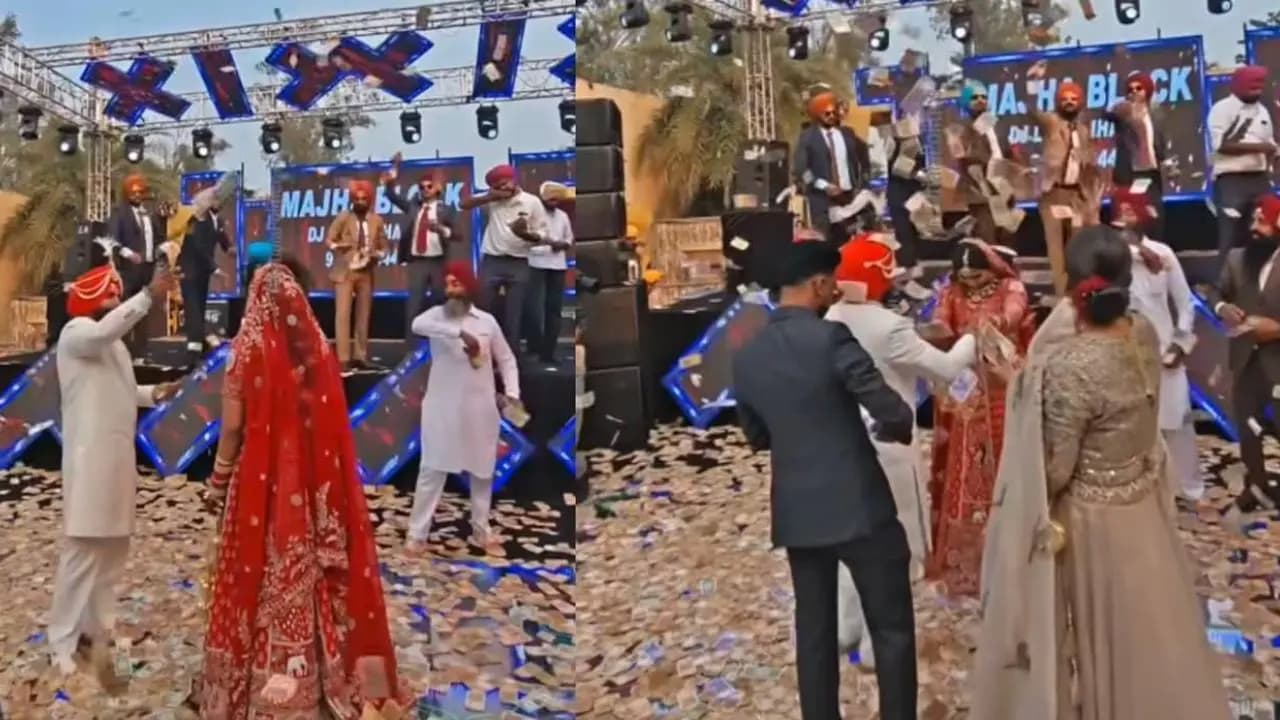 Punjab bride showered with Rs 8.5 crore at wedding