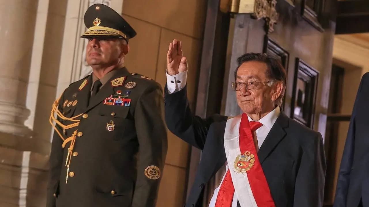 Balcazar sworn in as Perus eighth president in 10 years