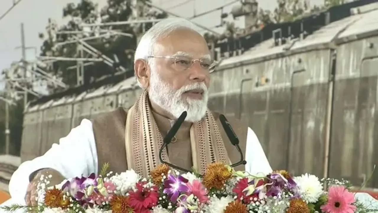 Dirty politics PM Modi slams Congress for shirtless protest at AI summit