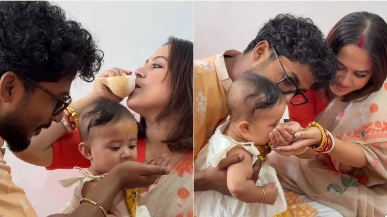 Ahona Dutta shares update of rice ceremony arrangement of daughter meera