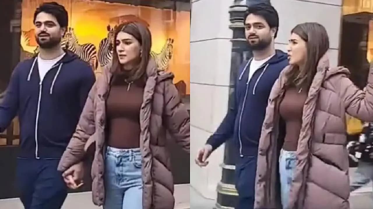 Kriti Sanon walks hand in hand with Kabir Bahia at London