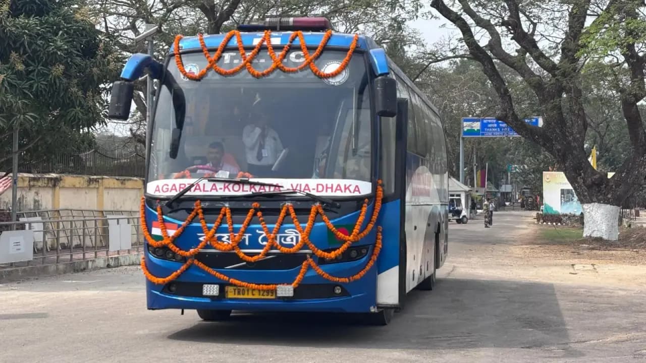 After 17 months India-Bangladesh Maitree Bus service resumed again