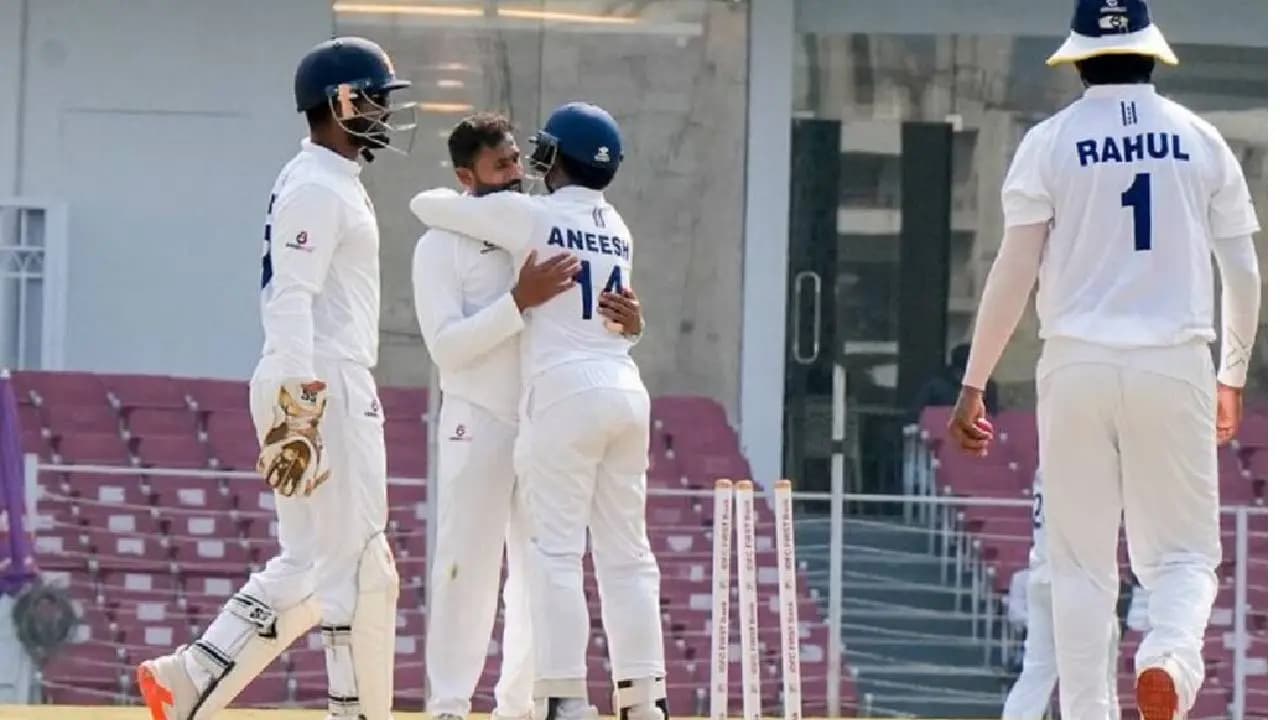T20 world cup: brawl in ranji trophy final as jk captain paras dogra headbutts karnataka fielder
