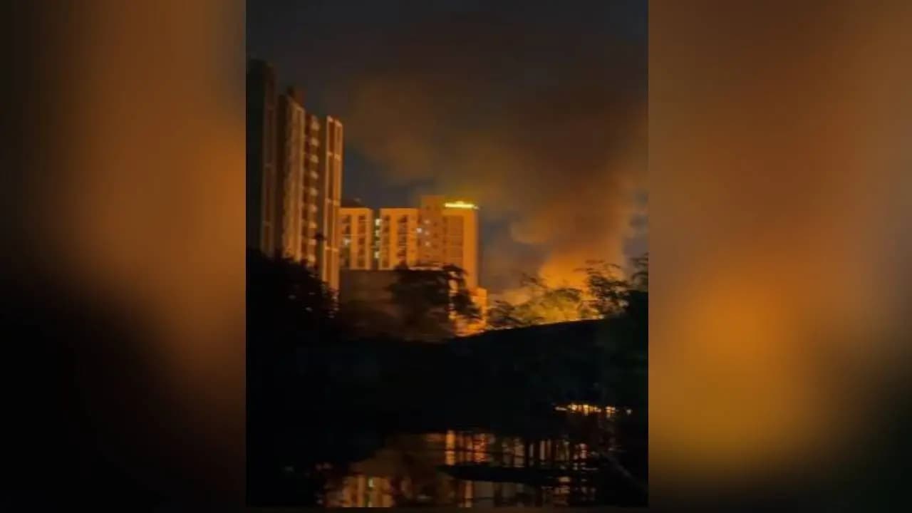 Massive fire in newtown area