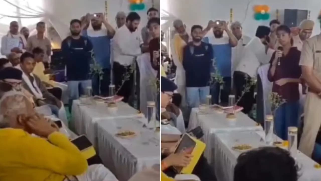 Rajasthan education minister could not understand students english