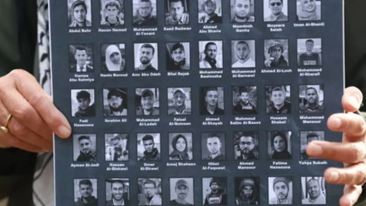 129 journos being killed worldwide in 2025