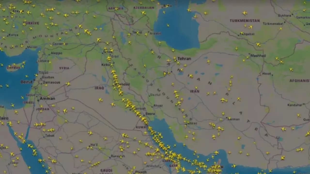 How flights cleared Iran airspace after US Israel strikes