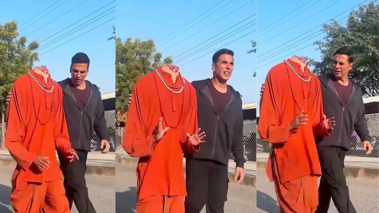 Akshay Kumar shares a scary and funny posts for the promotion of his upcoming film bhooth bangla