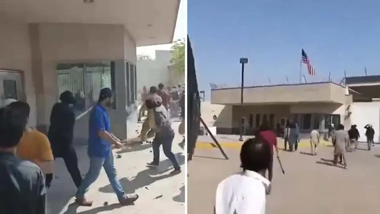 Israel Iran Conflict: US embassy in Pakistan attacked over Ayatollah Ali Khameneis death