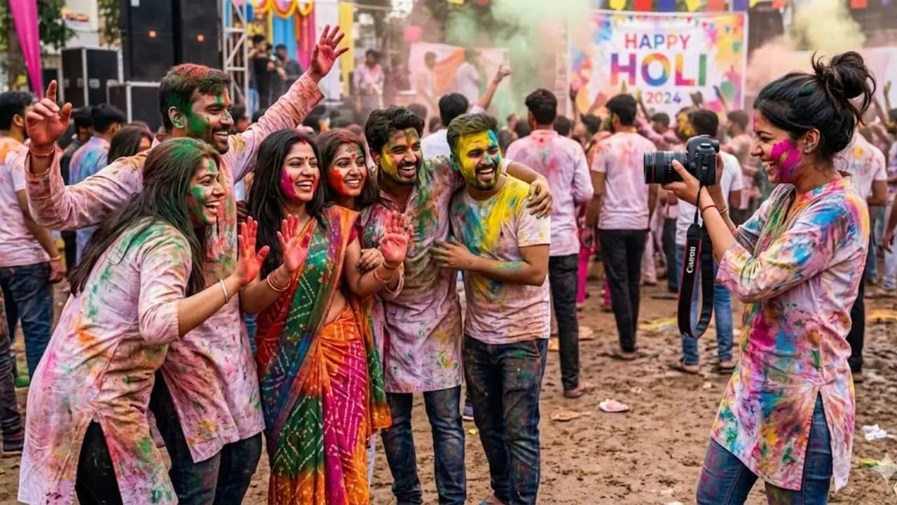 Photography tips for Holi how to click colourful photos