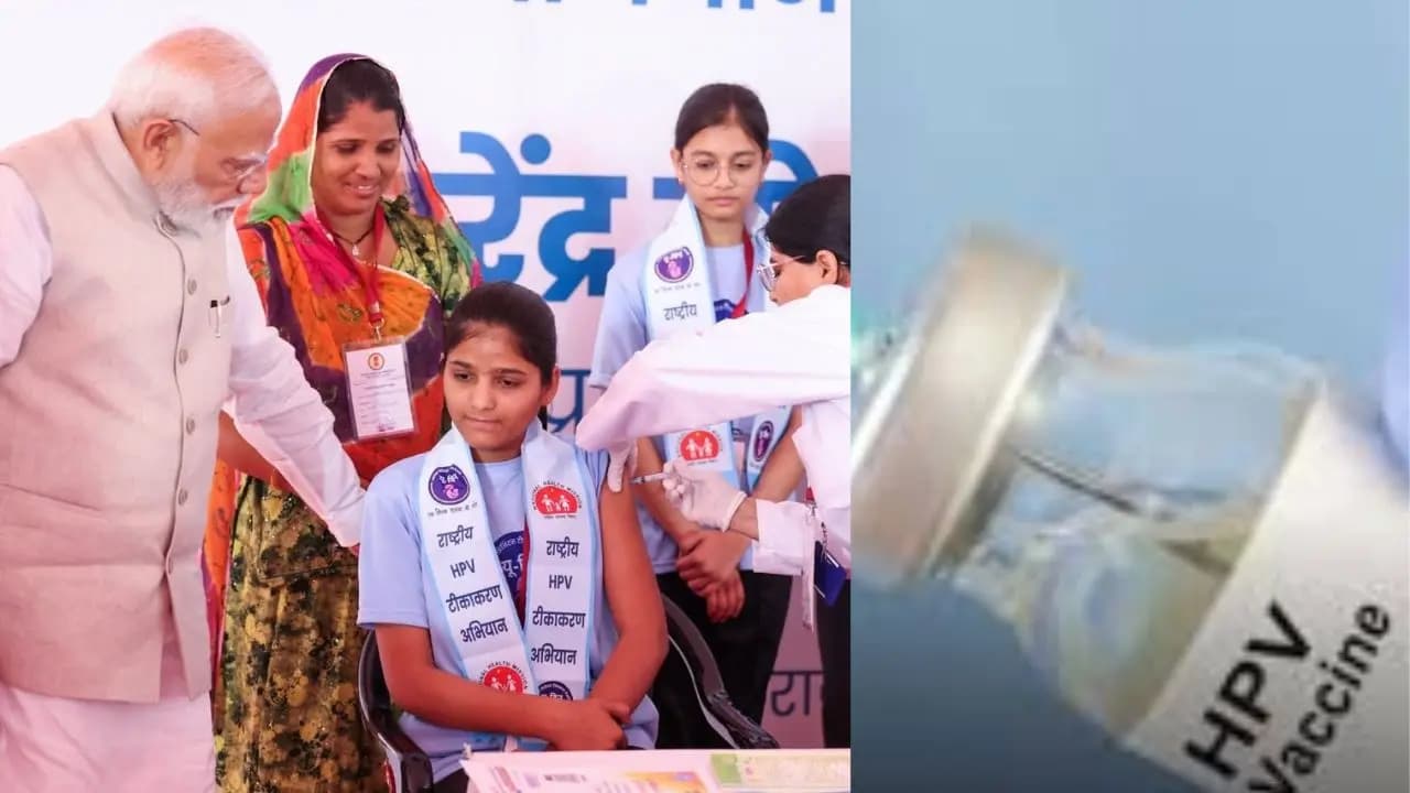 narendra modi launches hpv vaccination for 14 year old girls