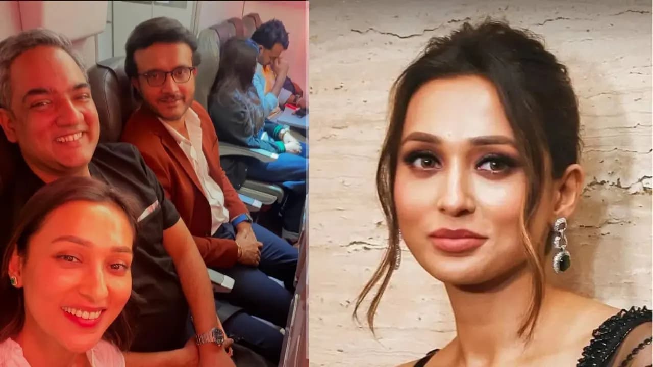 Mimi Chakraborty shared a heartfelt moment with sourav Ganguly