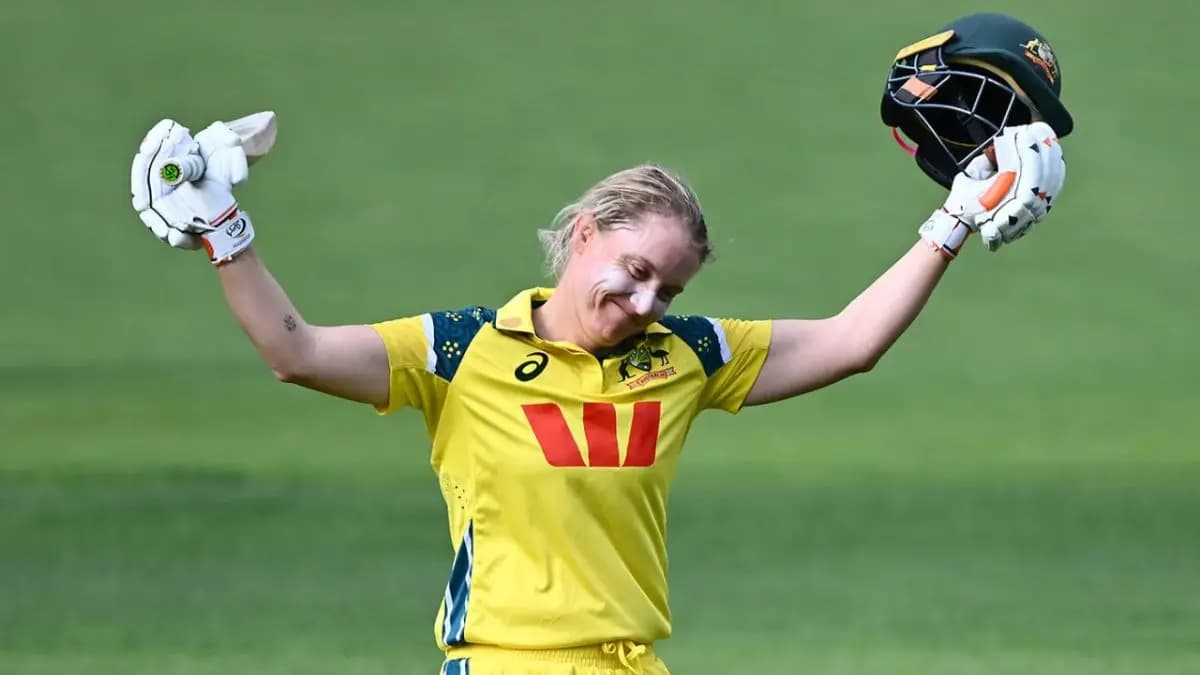 Alyssa Healy scores 158 in her final white ball match and India lost the battle 