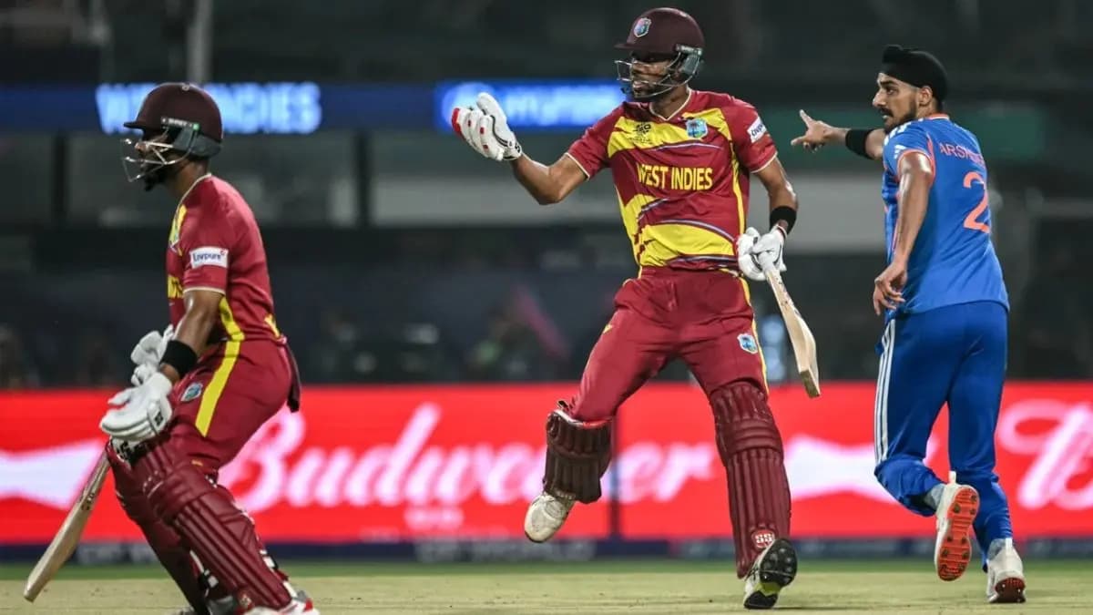 T20 World Cup:West Indies put up huge total on the board agianst India at Eden Gardens