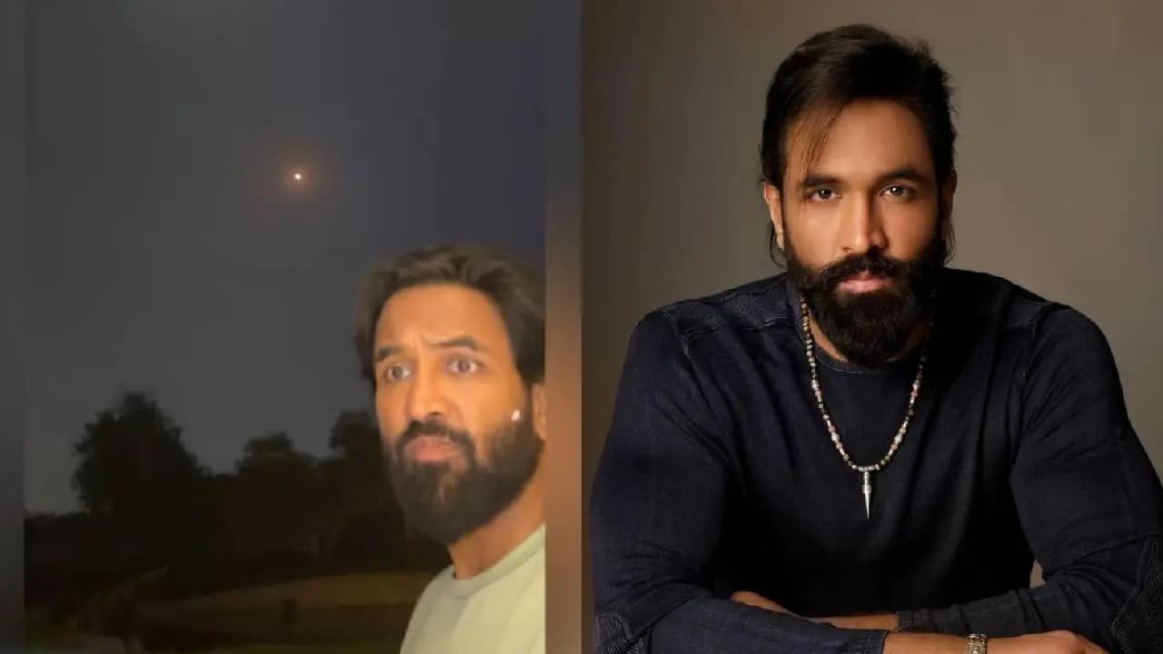 Actor Vishnu Manchu shares terrifying video of missiles on Dubai sky