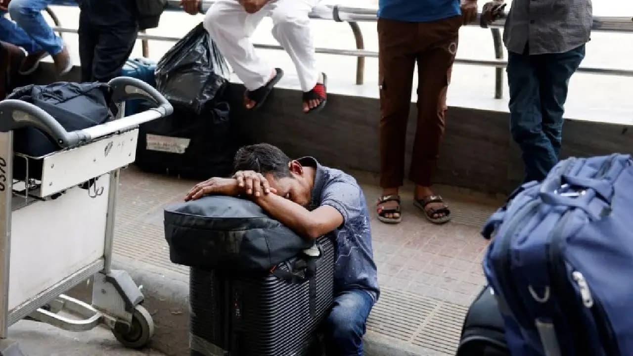 Uncertainty Caution Indians Await Flight Resumption Amid Middle East Chaos 