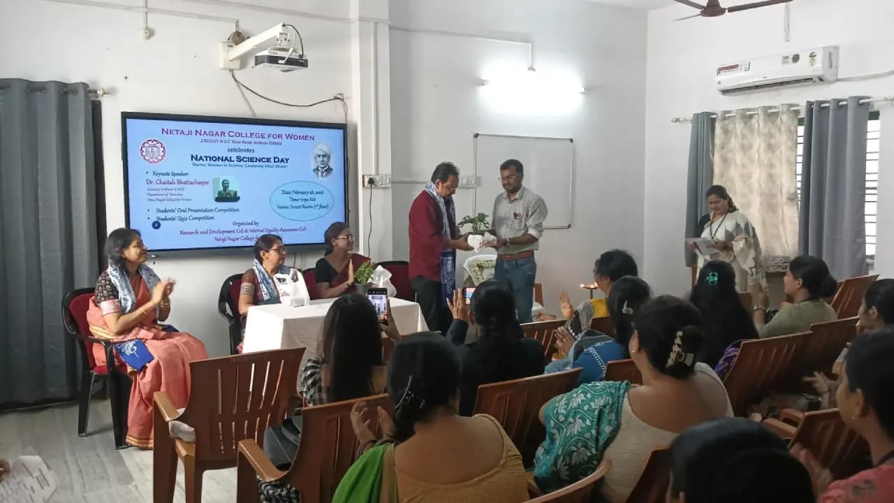 National Science Day at Netajinagar College for Women: Empowering students through research