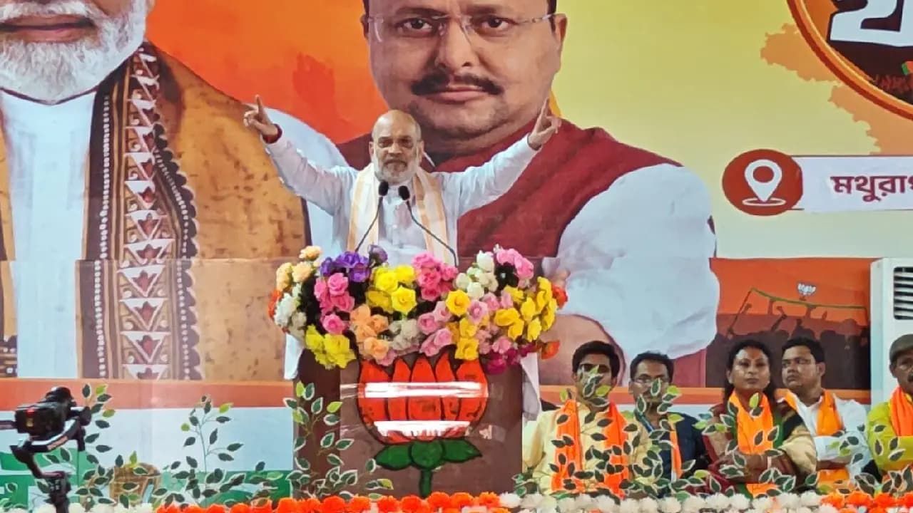 Amit Shah at BJP’s Parivartan Yatra in Bengal; Promises 5-Year Age Relaxation for Govt Jobs