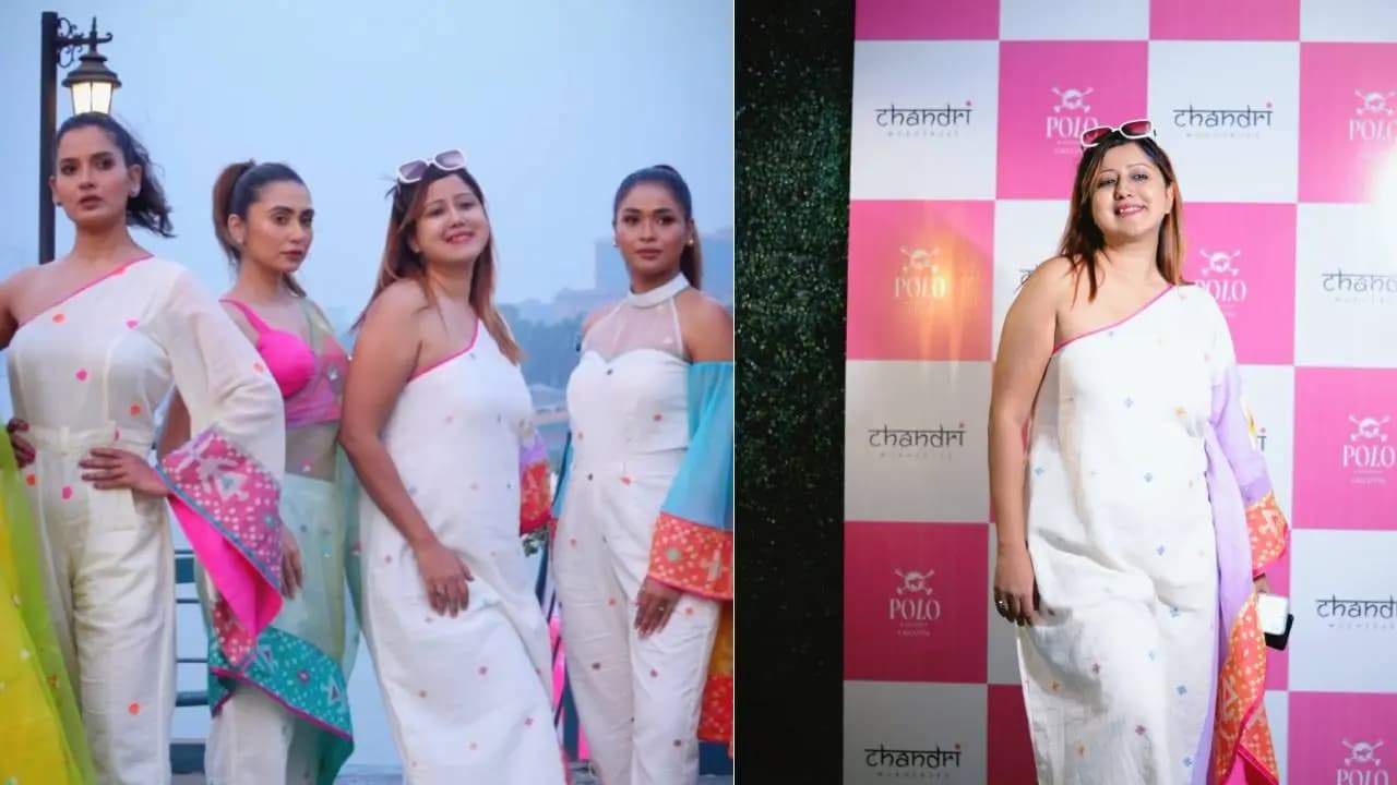 Designer Chandri mukherjee has launched Spring Blossom with Jamdani