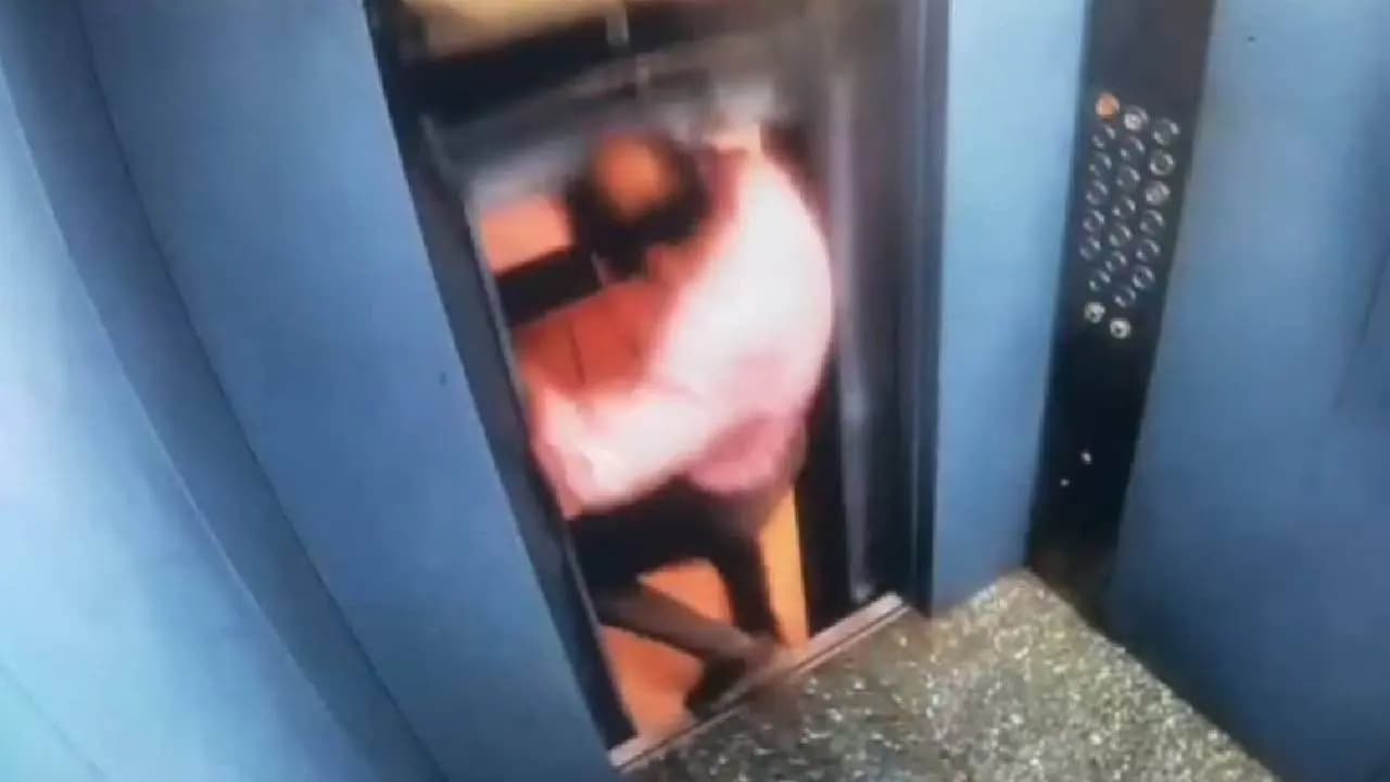 Narrow Escape: Man Nearly Crushed by Malfunctioning Elevator in Gujarat’s Valsad; Video Viral
