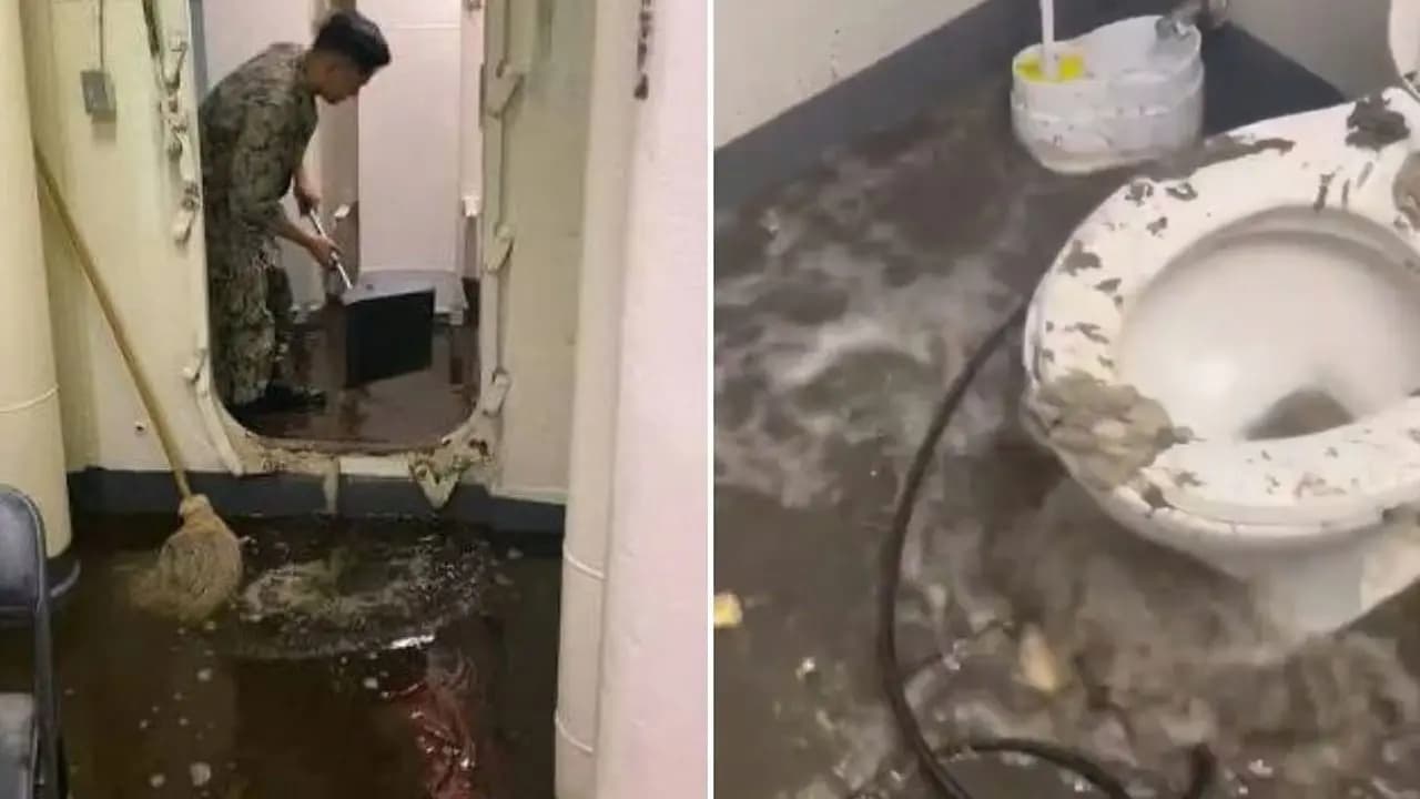 USS Gerald R. Ford Sailors Face Toilet Crisis Amid Unprecedented Deployment Near Iran