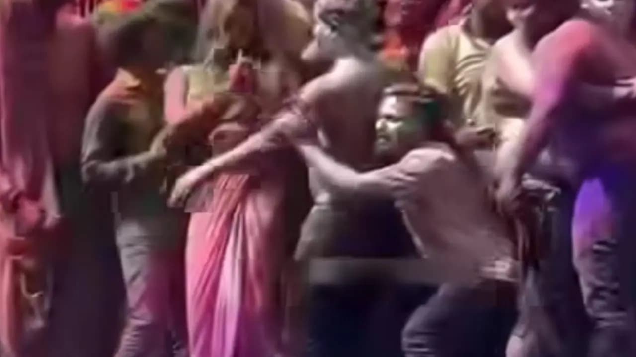Viral Holi Celebration Video at Varanasi’s Assi Ghat Sparks Debate Over Religious Sanctity