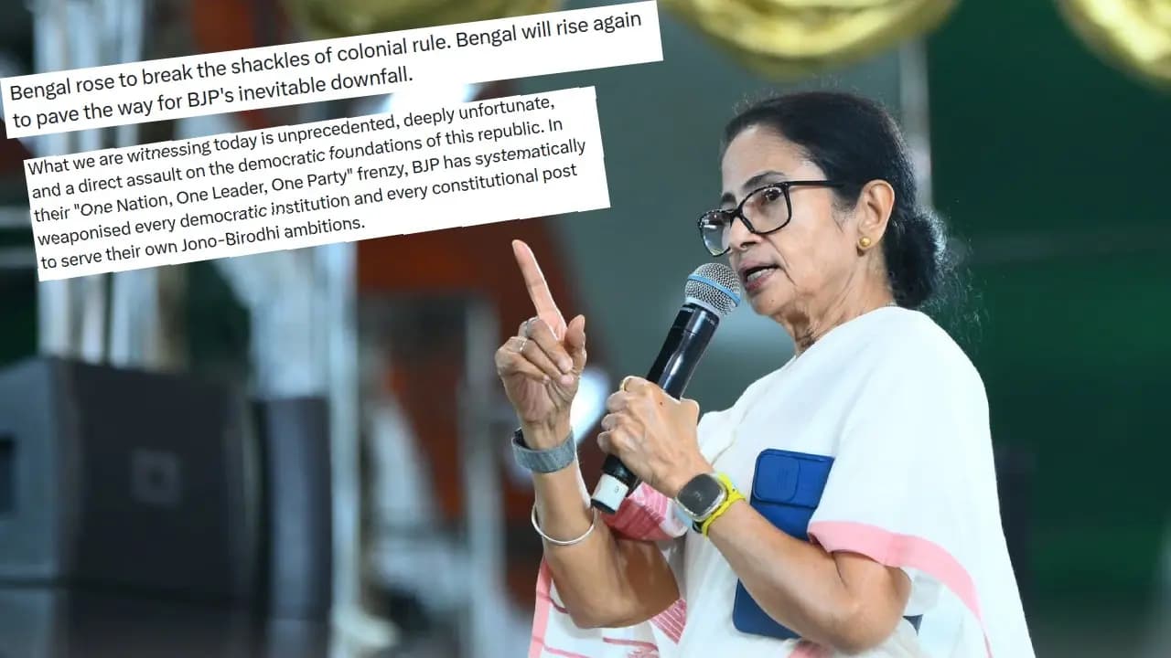 Mamata Banerjee Slams BJP for 'Weaponising' Constitutional Posts Amid Row Over President's Visit