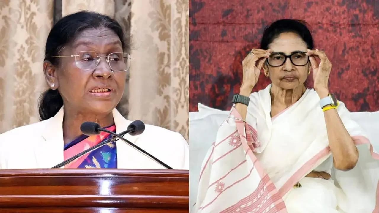 President Droupadi Murmu and Mamata Banerjee 