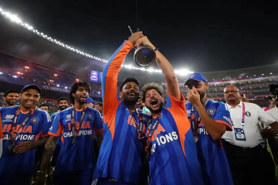 T20 World Cup: How did Team India celebrate World Cup win-Washington gives a sneak peak 