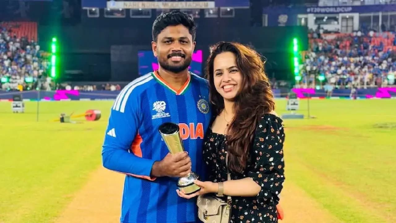 Sanju Samson Named Player of the Tournament; Wife Charulatha Ramesh Shares Viral Victory Post