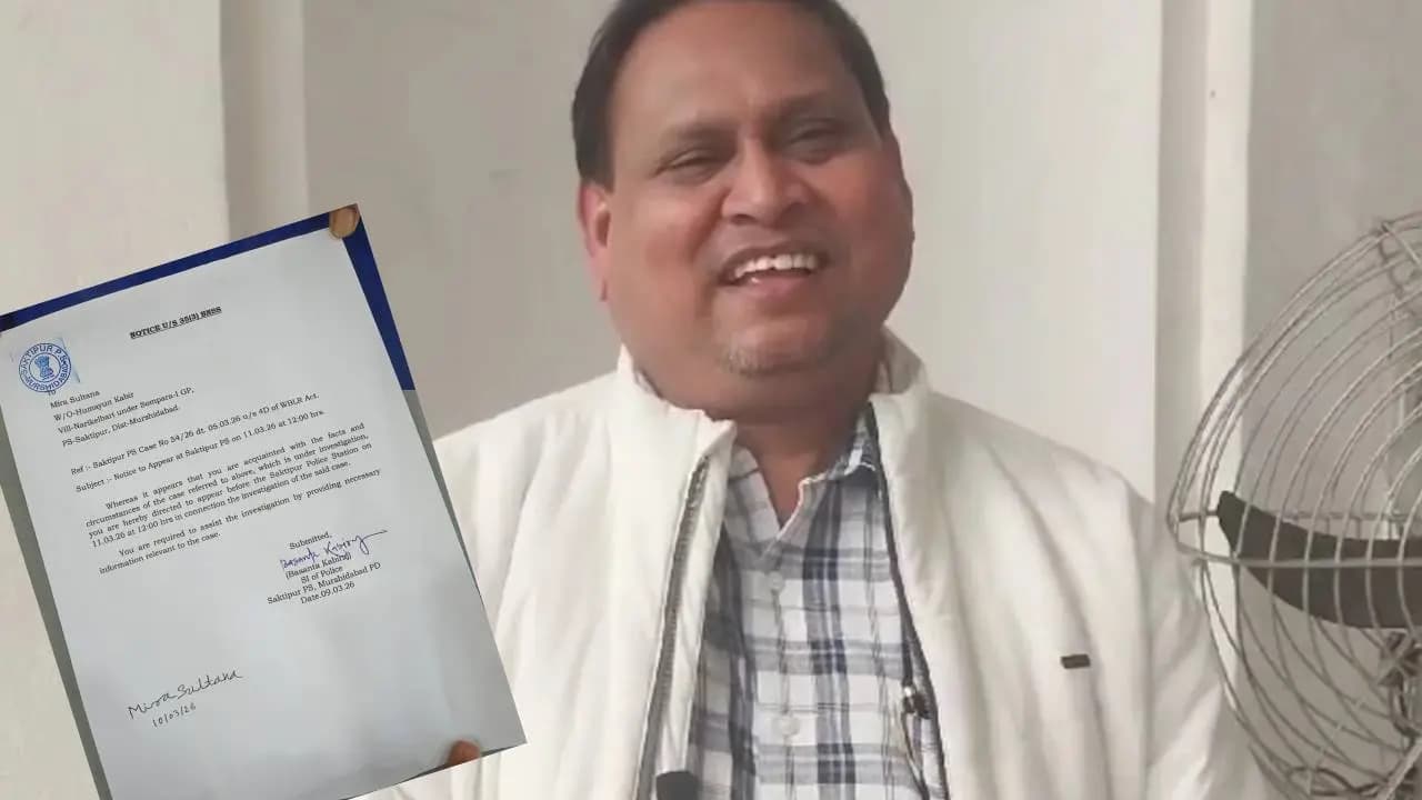 Police Notice to Humayun Kabir’s Wife Over Illegal Land Conversion; MLA Vows Legal Battle