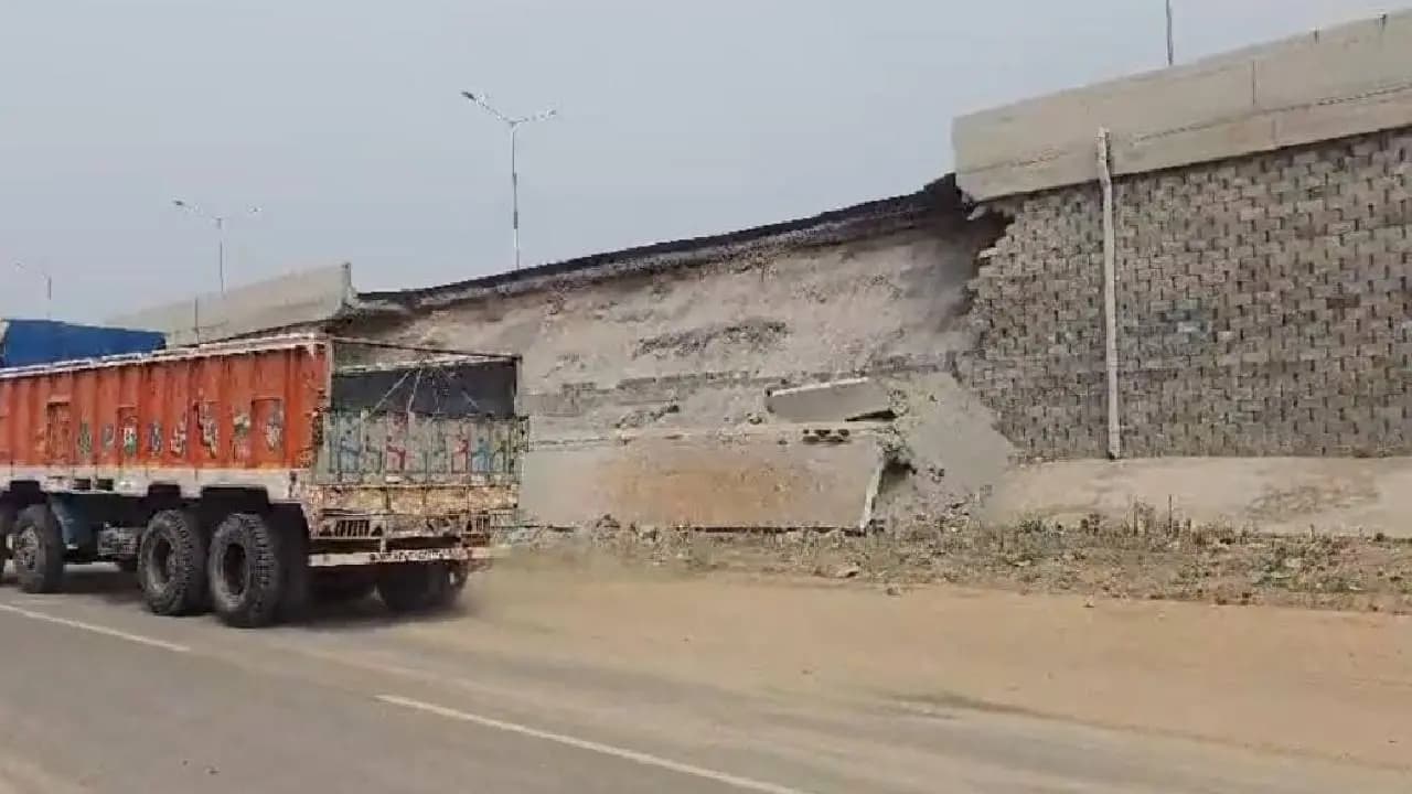 National Highway 19 Side Wall Collapses in Memari; Traffic Diverted on Durgapur Expressway