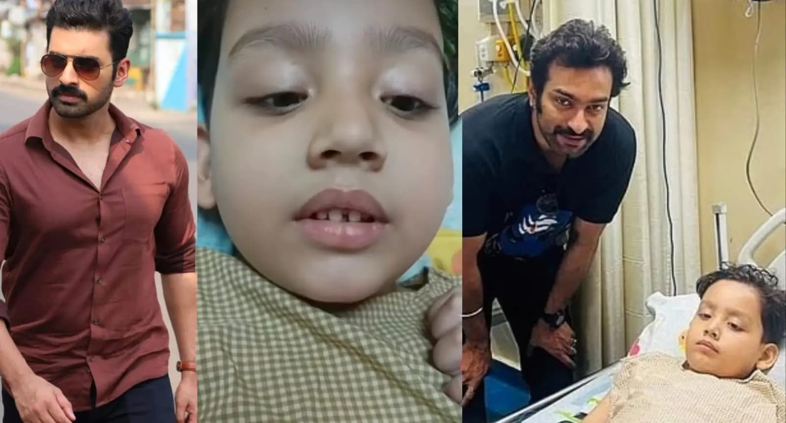 Ankush Hazra, Jeetu Kamal Visit Ill Dance Bangla Dance Child Artist Roddur in Hospital