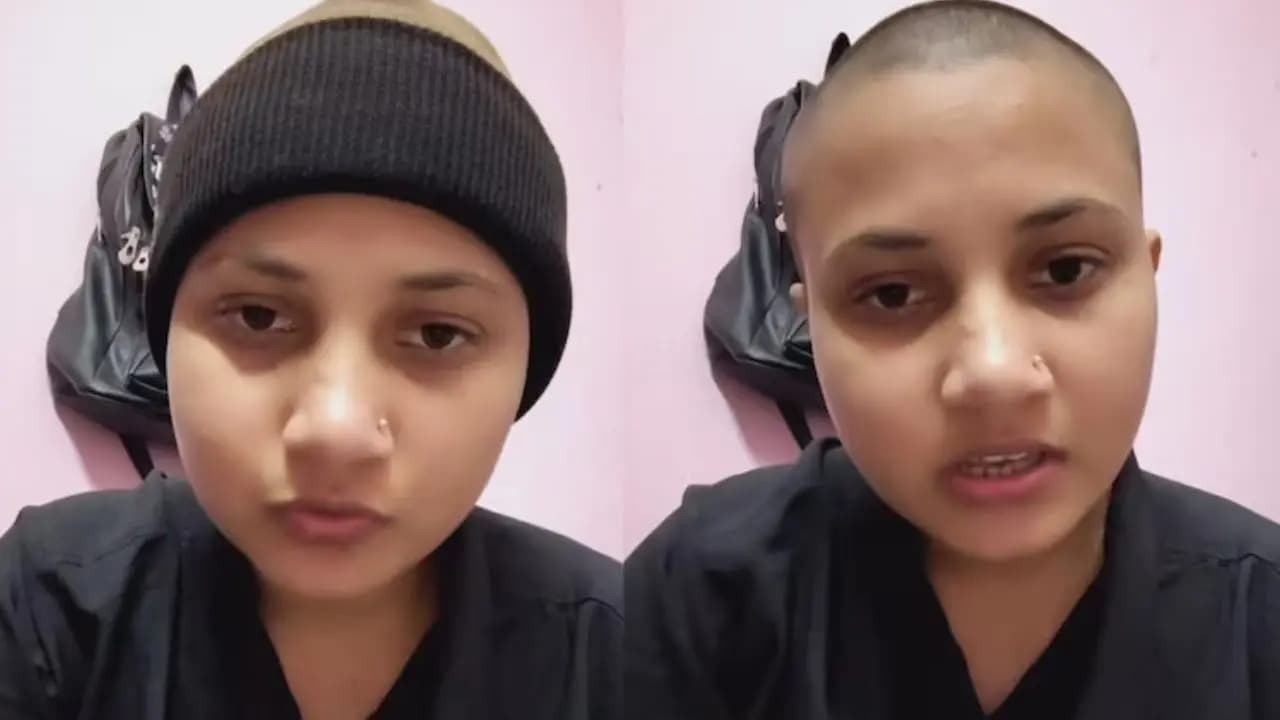 Viral Video: Woman Shaves Head to Protest Family Pressure Over Marriage