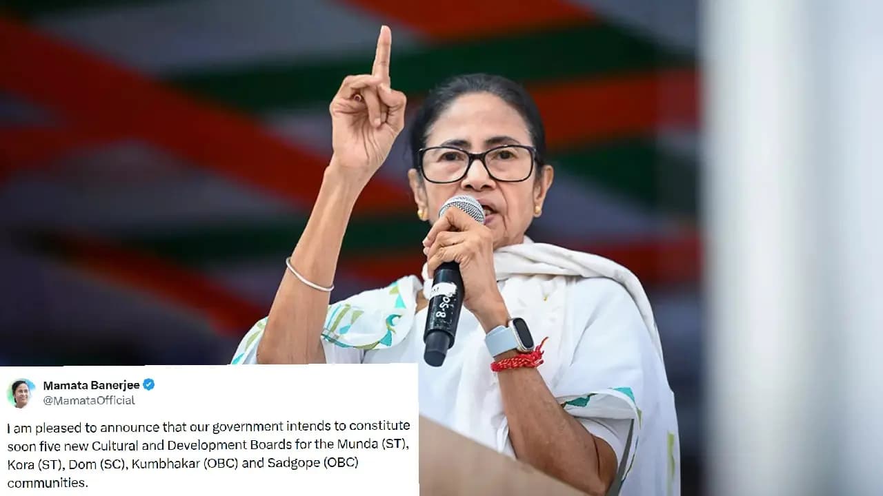 Mamata Banerjee Announces 5 New Cultural and Development Boards for SC, ST, and OBC Communities