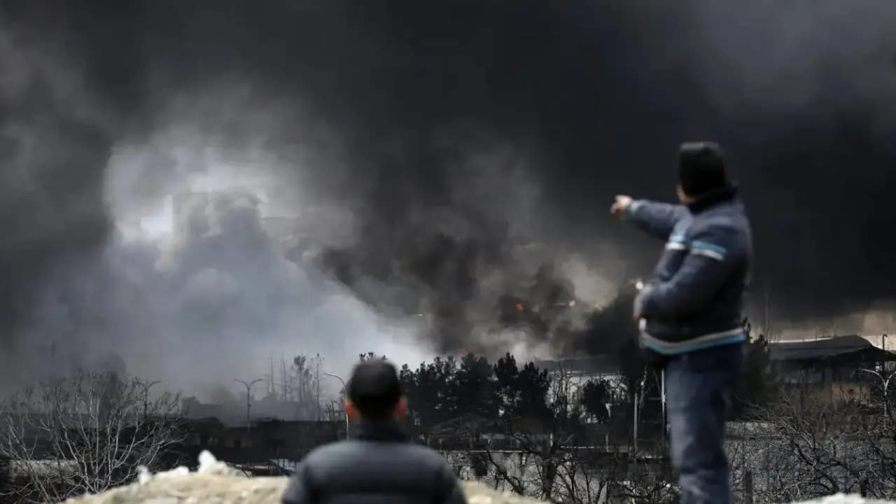 Toxic black rain and oil fires in Iran trigger fears of massive environmental disaster