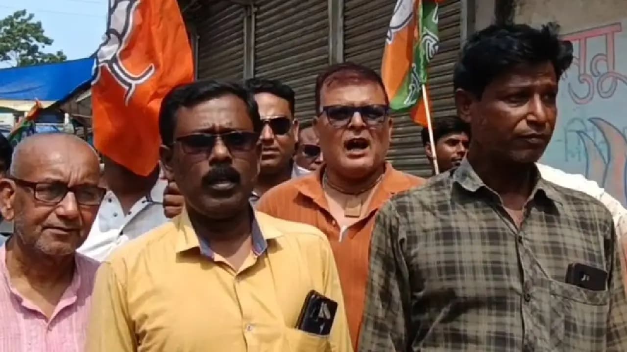 Bengal Election 2026 BJP Workers Protest in Haringhata Demanding Candidate Change 