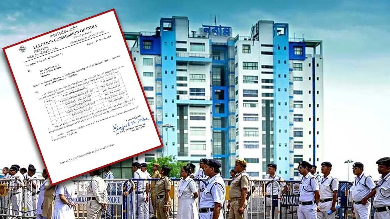 Election Commission Reshuffles Top Bengal Police Officers and DIGs Ahead of Two-Phase Assembly Polls
