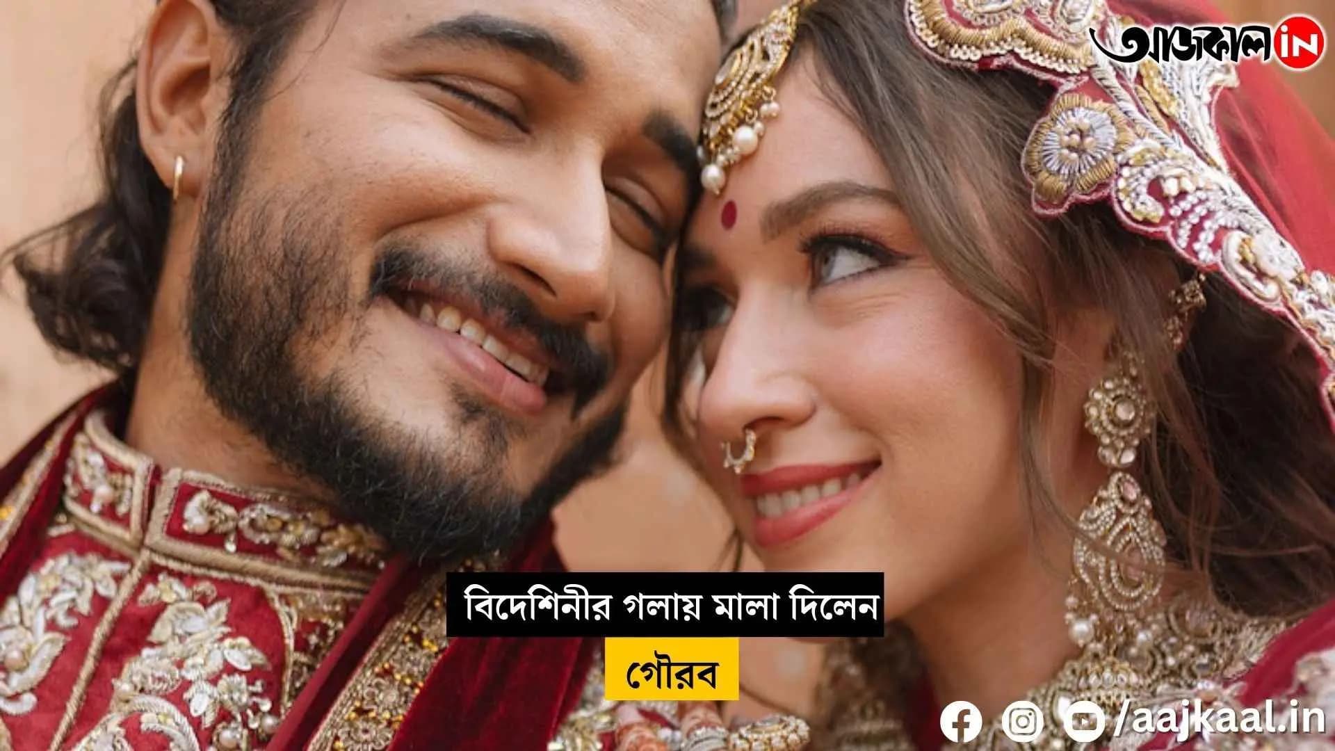 Gourab placed a garland around the foreigner's neck, and a new home will be established in Vrindavan vdo