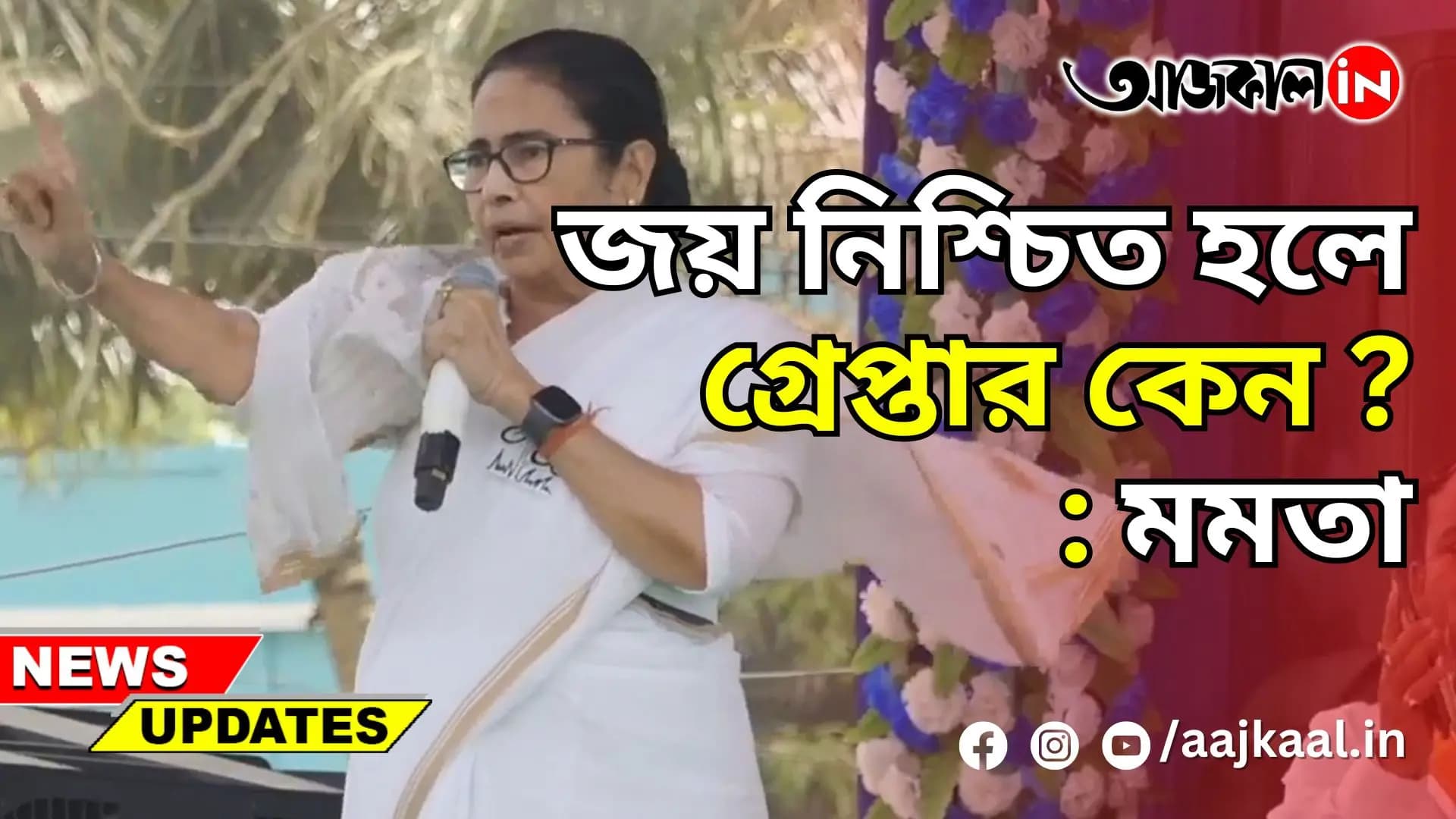 জয় নিশ্চিত হলে কেন গ্রেপ্তার করছেন?: মমতা