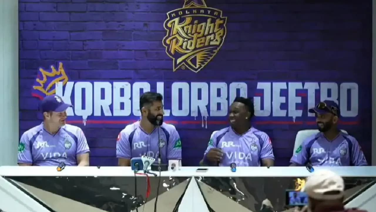 Dwayne Bravo Caught on Mic Making Personal Comments at KKR Press Meet in Eden Gardens