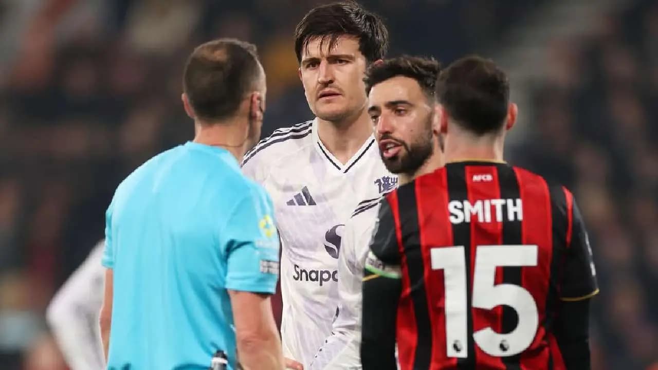 Harry Maguire Slams Referee After Controversial Red Card in Manchester United Draw vs Bournemouth