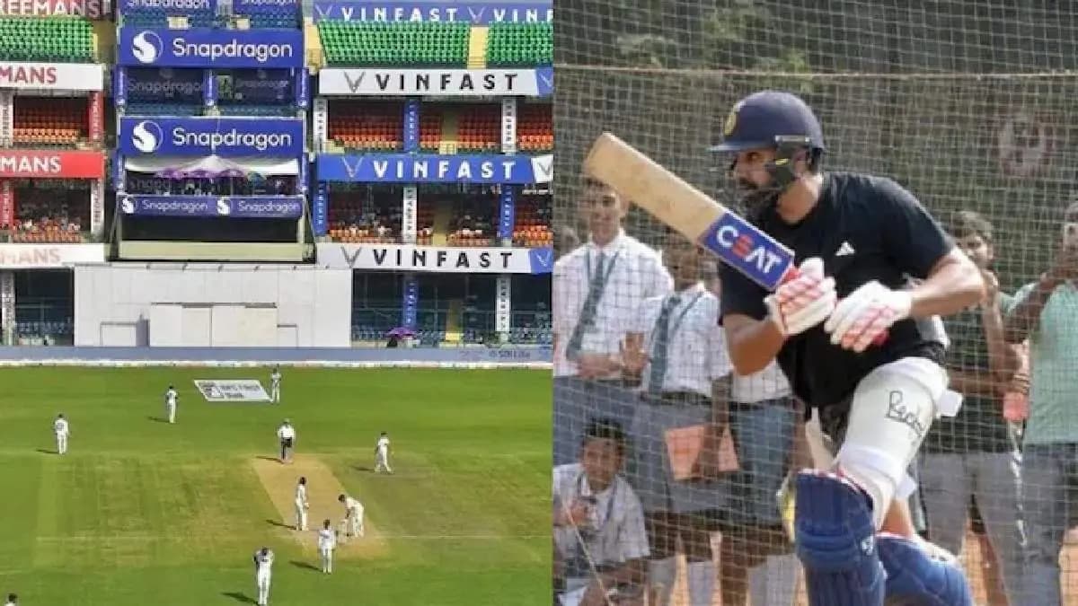 Fans mock empty stands at Delhi Test say Rohit Mumbai training had bigger crowd