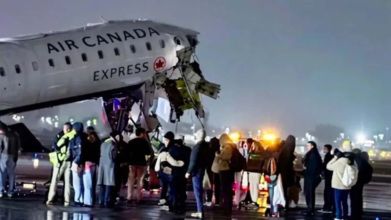 LaGuardia Airport Ground Stop: Air Canada Plane Collides With Truck in New York