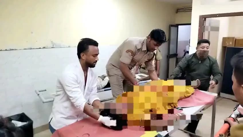 Road accident at tripura, two dead